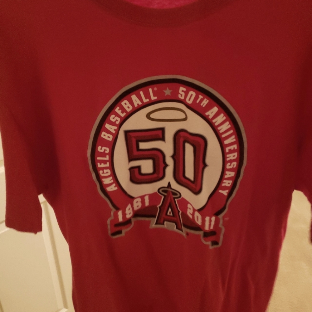XL Angels Baseball 50th Anniversary Promo T-Shirt